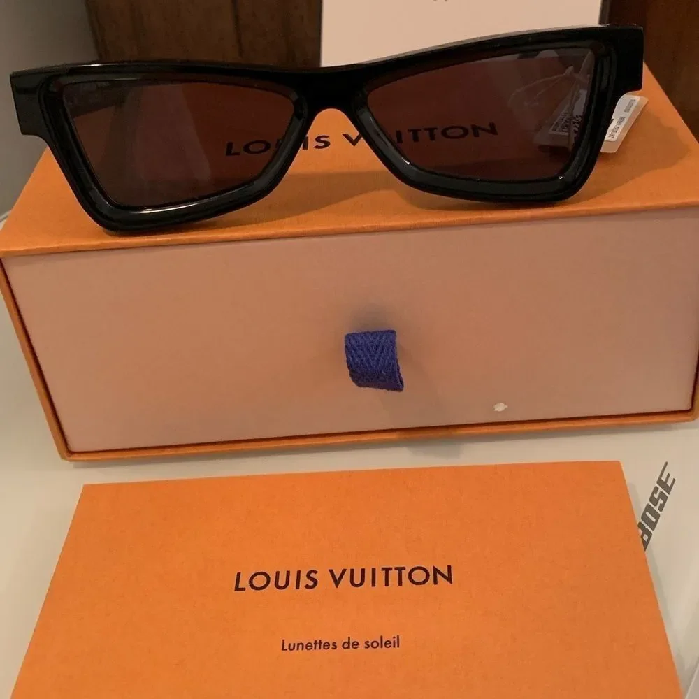 Louis Vuitton 1st Virgil Abloh Show SS19 “Skepticals” Black Orange Sunglasses